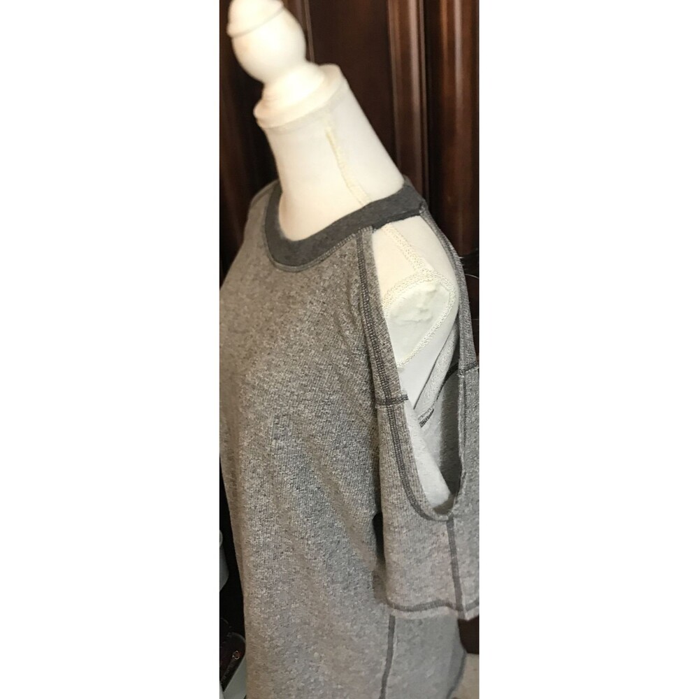 IVY PARK Womens Sweatshirt Min Dress Size M Cold Shoulder Heather Gray